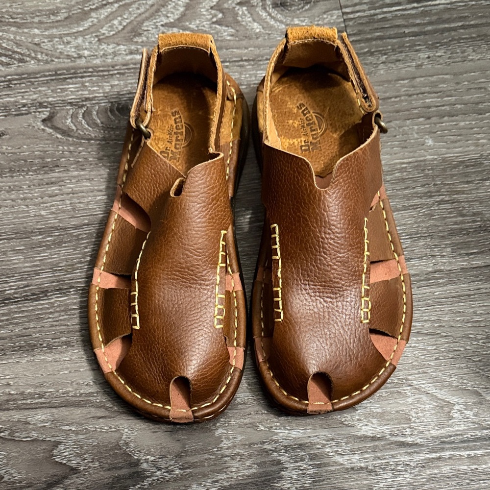 Dr. Martens Brown Leather Sandals Size 8